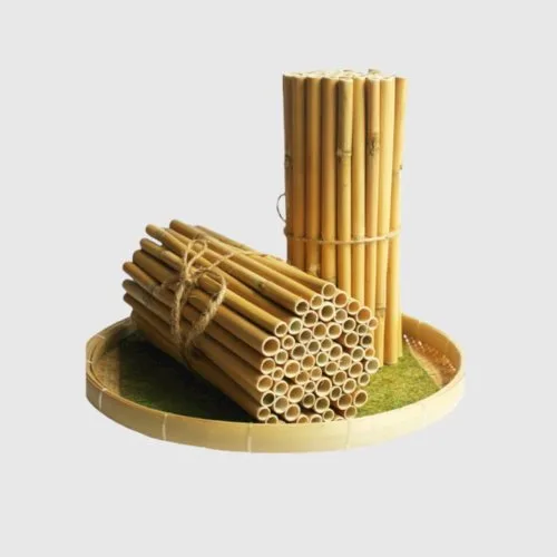 Reusable and disposable bamboo drinking straws