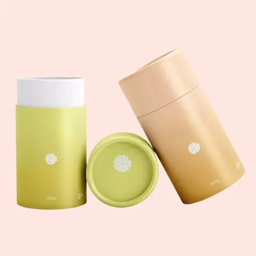 Printed cardboard tube packaging