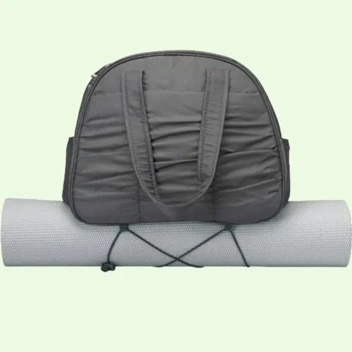 Yoga gym bag carrying a rolled yoga mat