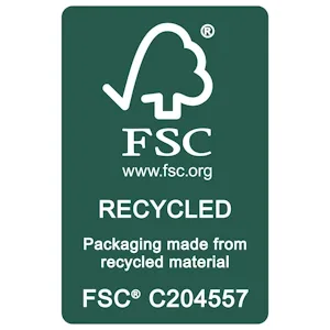 FSC Recycled packaging label C204557