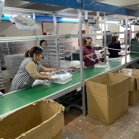 Packaging factory floor at a Direct Eco Green partner site