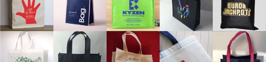 Recycled material bags: rPET, PP and polyester