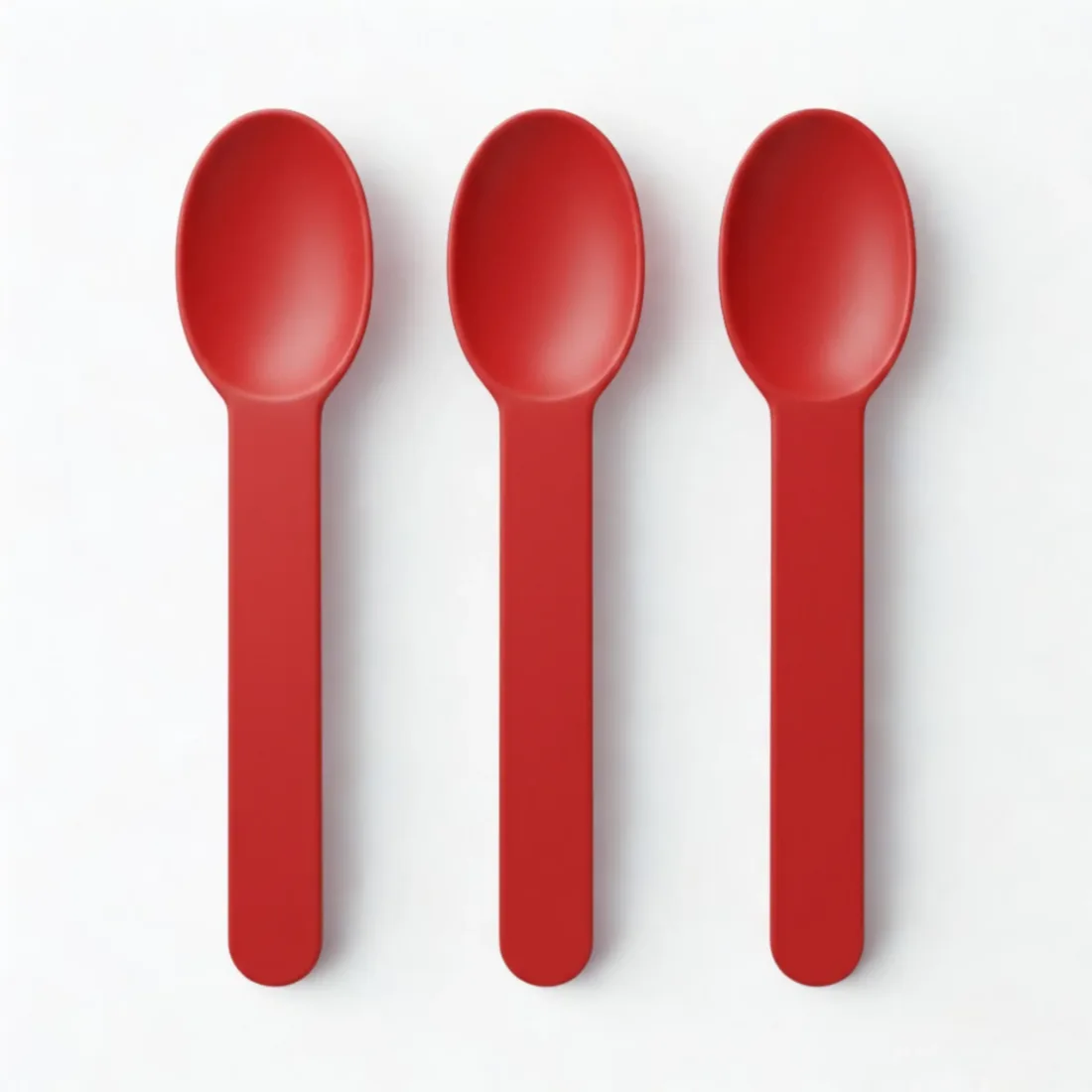 Reusable injection-molded polypropylene spoon, 150 mm