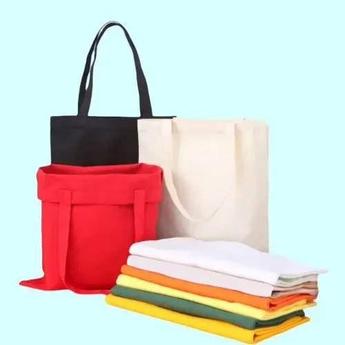 Natural organic cotton tote bag