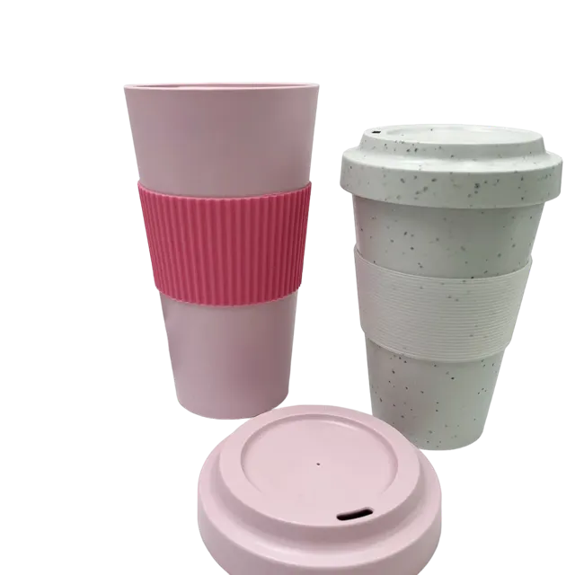 Two reusable rPET cups