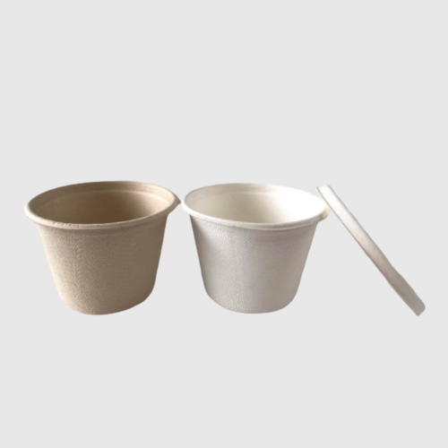Bagasse cups with lid