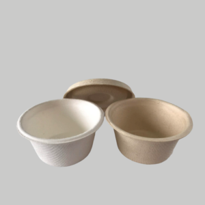 Bagasse sauce cups with lid