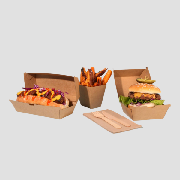 Burger and hot dog boxes