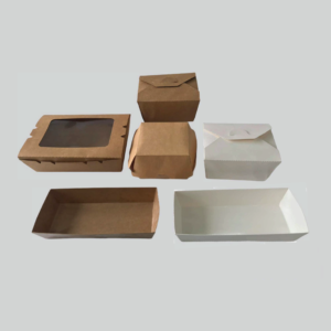 Catering boxes with window lid