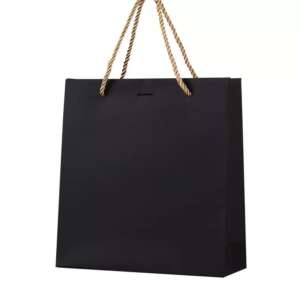Luxury gift bag with ribbon handles