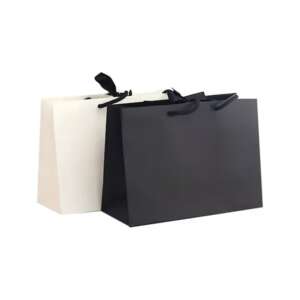 Luxury gift bags with ribbon handles