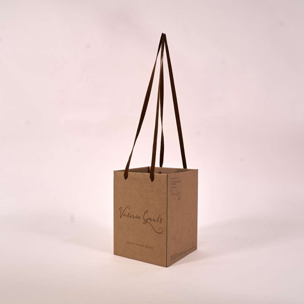 Luxury gift bags with ribbon handles Directecogreen