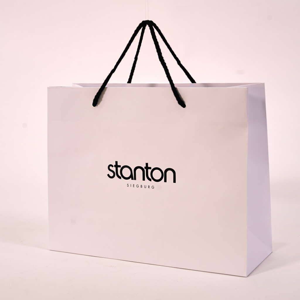 Luxury gift bags with ribbon handles Directecogreen